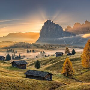 First Light Over Alpe di Siusi